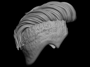 Hair 19 Modelo de impresión 3D