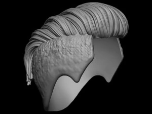 Hair 19 3D Print Model