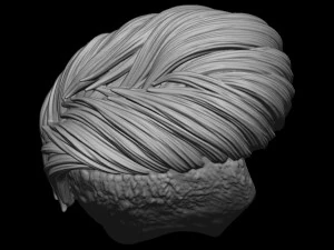 Hair 19 3D Print Model