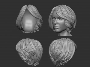 Hair 24 3D Baskı Modeli