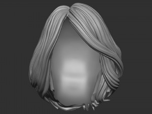 Hair 24 Model Cetak 3D