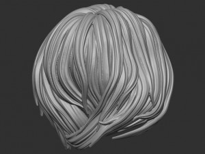 Hair 24 Model Cetak 3D