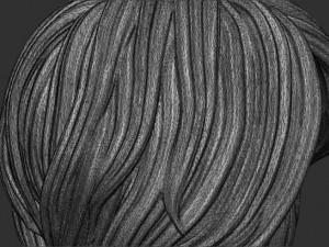 Hair 24 Model Cetak 3D