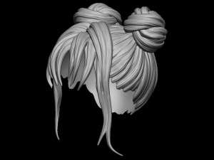 Hair 25 3D Print Model