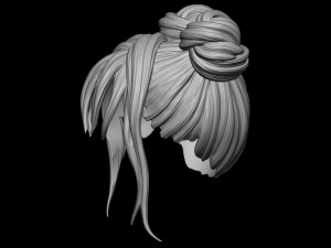 Hair 25 3D Print Model