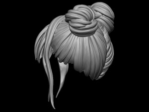 Hair 25 3D Print Model
