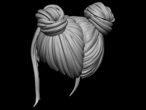Hair 25 3D Print Model