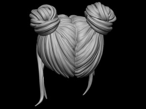 Hair 25 3D Print Model