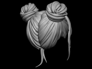Hair 25 3D Print Model