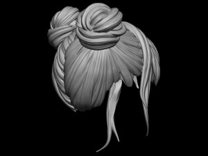Hair 25 3D Print Model