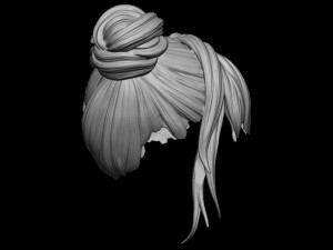Hair 25 3D Print Model