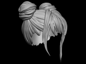 Hair 25 3D Print Model