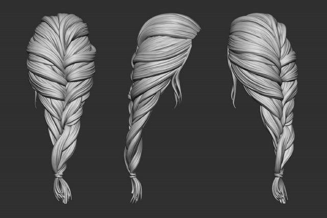 Hair 26 Modèles 3D en vedette .c4d .max .obj .3ds .fbx .stl .blend 