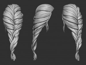 Hair 26 3D-printmodel