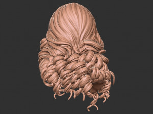 Hair 28 3D 프린트 모델