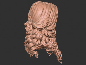 Hair 28 3D 프린트 모델