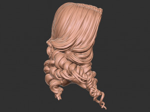 Hair 28 3D 프린트 모델