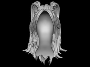 Hair 30 3D 프린트 모델