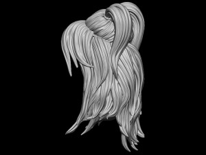 Hair 30 3D 프린트 모델