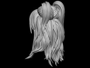Hair 30 3D 프린트 모델