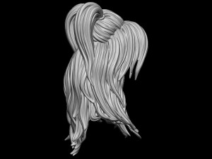 Hair 30 3D 프린트 모델