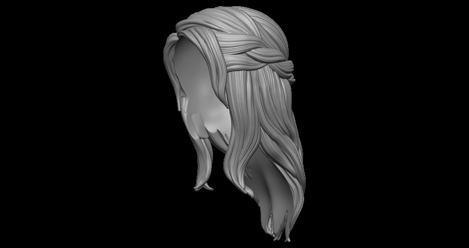 Woman hairstyle 3D Model $15 - .unknown .3ds .fbx .obj .stl .max
