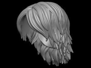 Hair 32 Model Cetak 3D
