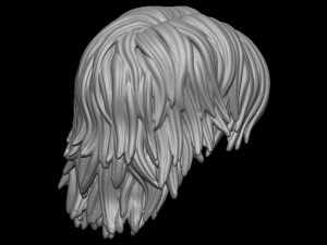 Hair 32 Model Cetak 3D