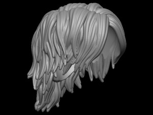 Hair 32 Model Cetak 3D