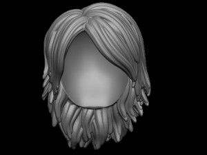 Hair 32 Model Cetak 3D