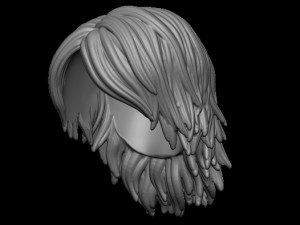 Hair 32 Model Cetak 3D