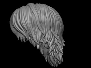 Hair 32 Model Cetak 3D