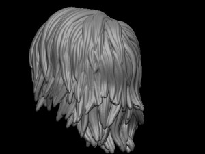 Hair 32 Model Cetak 3D