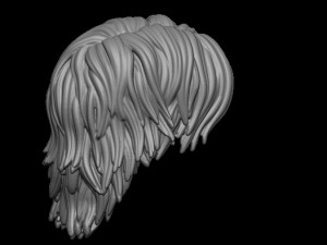 Hair 32 Model Cetak 3D
