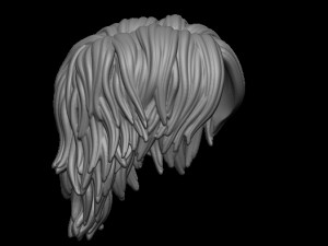 Hair 32 Model Cetak 3D
