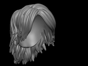 Hair 32 Model Cetak 3D