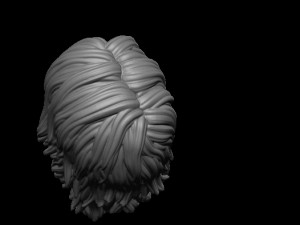Hair 32 Model Cetak 3D