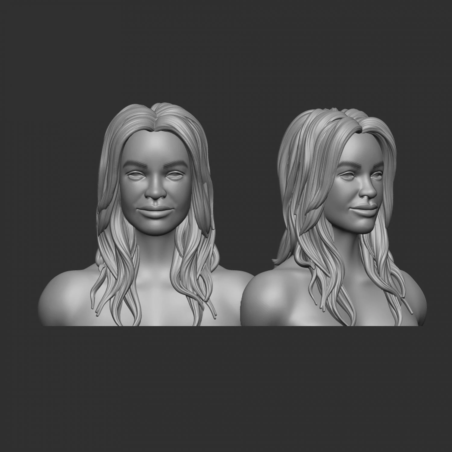 Hair 33 3D Print Model .c4d .max .obj .3ds .fbx .stl .blend 