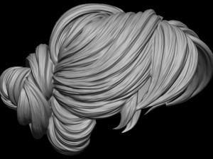 Hair 36 3D-printmodel