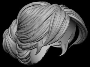 Hair 36 3D-printmodel