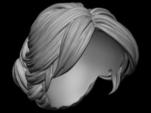 Hair 36 3D-printmodel