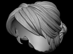 Hair 36 3D-printmodel