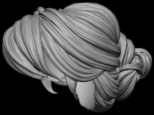 Hair 36 3D-printmodel