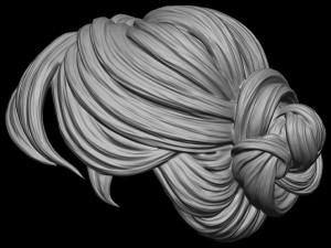Hair 36 3D-printmodel