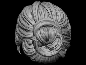 Hair 36 3D-printmodel