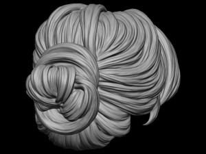 Hair 36 3D-printmodel