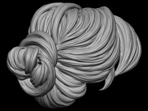Hair 36 3D-printmodel