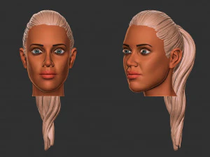 头发 38 3D 打印模型