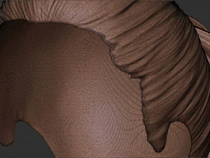 头发 38 3D 打印模型