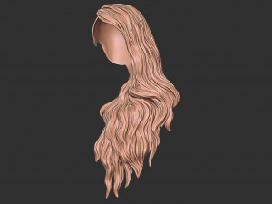 Hair 39 3Dプリントモデル